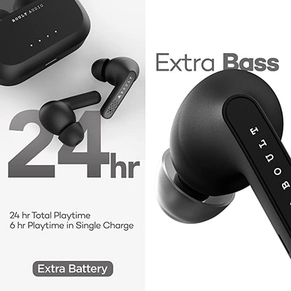 Boult Audio AirBass Y1 TWS Earbuds, 40H Playtime, Fast Charging, Pro+ Calling, Type C, IPX5 Water Resistant, Bluetooth v5.1, Voice  Assistant Bluetooth Headset