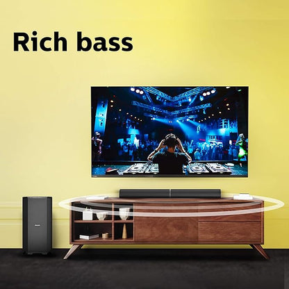 Philips Convertible Soundbar MMS8085B/94 2.1 Channel 80W with Multiple-Connectivity Option (Black)