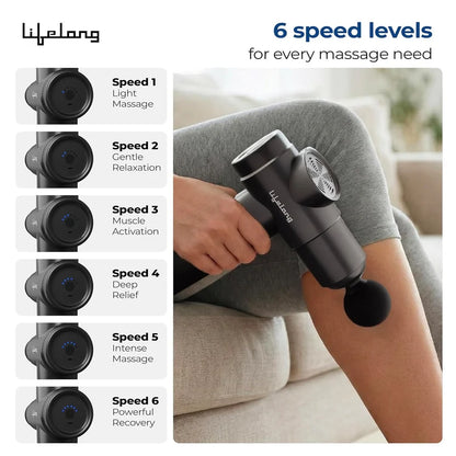 Lifelong Percussion Massage Gun – Deep Tissue Pain Relief Massager