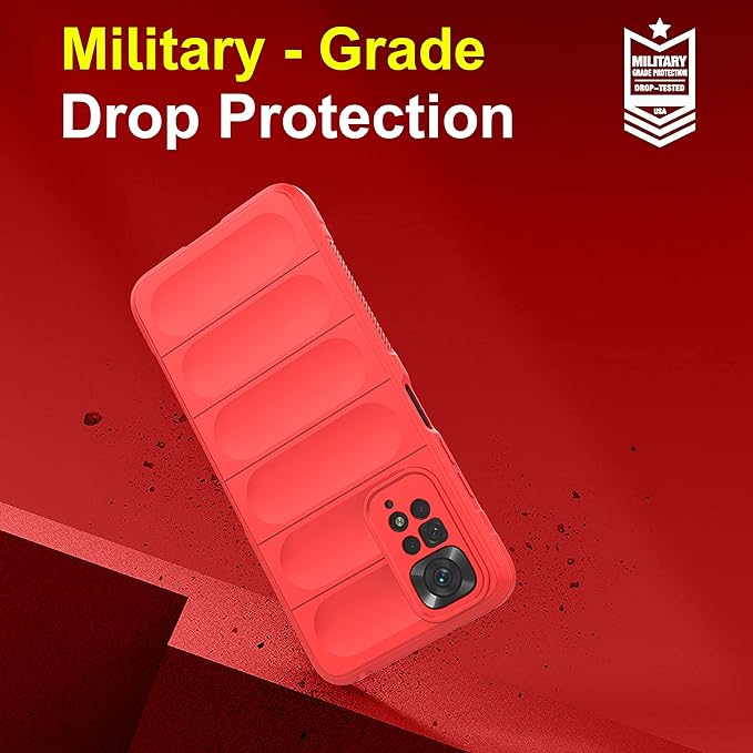 Amazon Brand - Solimo Mobile Cover for Mi Redmi Note 11s (Silicone_Red)