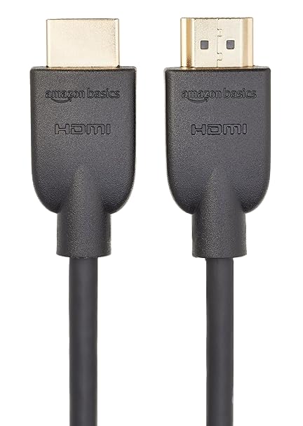 Amazon Basics High-Speed HDMI Cable - 10 Feet (Latest Standard) - Supports Ethernet, 3D, 4K video,Black