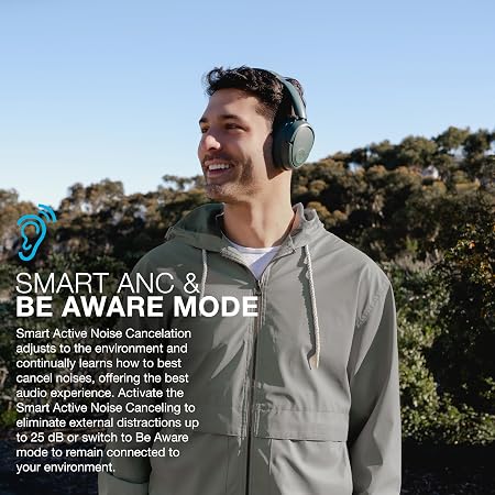 JLab JBuds LUX ANC Headphones - Over Ear Bluetooth, Sage