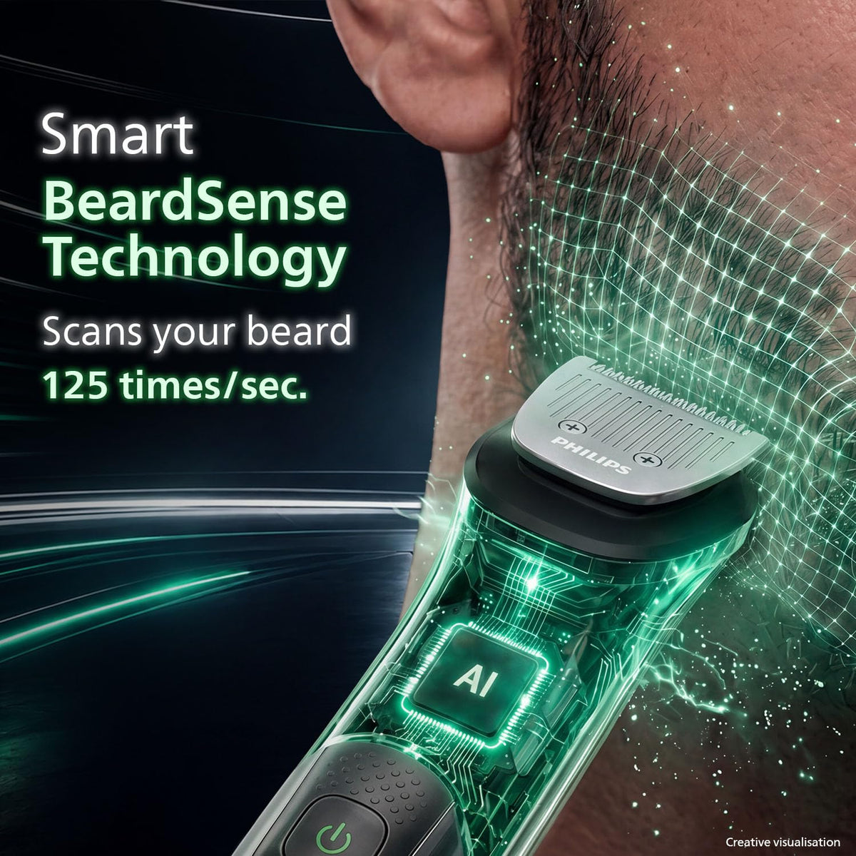 Philips India's No.1 Men's Trimmer* | 16-in-1 Trimmer | BeardSense Technology | Precision Trimming | Face, Hair, Body, Private Parts | IPX7 Waterproof | 5 yrs warranty* | 120 Min Runtime | MG7931/30