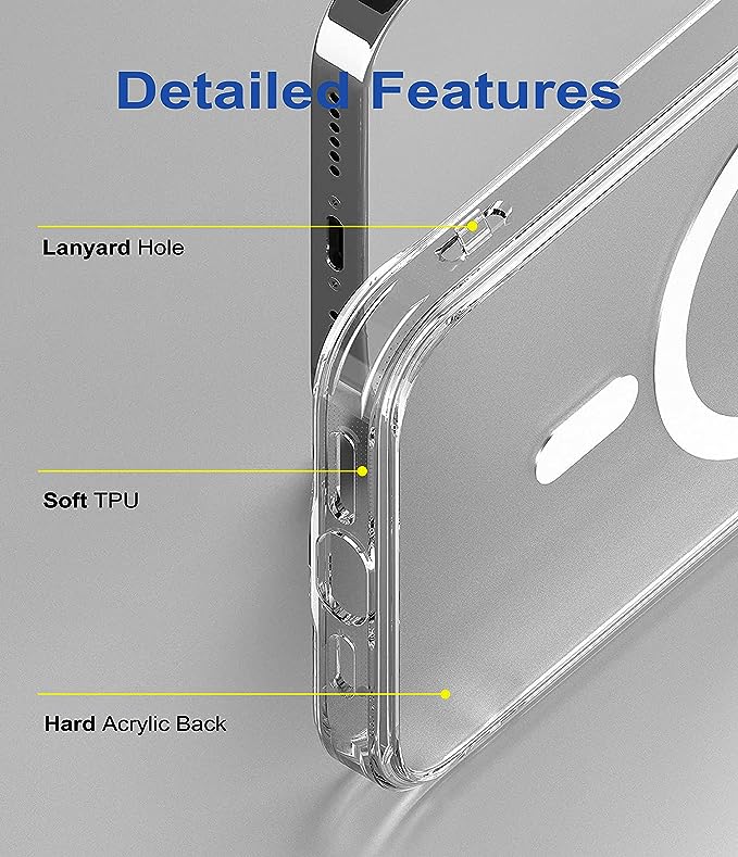 Amazon Basics Back Case Cover for iPhone 13 (Thermoplastic Polyurethane_Clear)