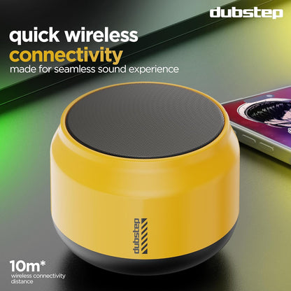 Dubstep Pop 600 Wireless Speaker, 15 Hrs Playtime, 52mm Driver, TWS Pairing, 6W Output Bluetooth Speakers