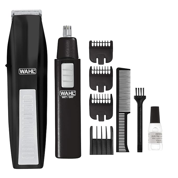 Wahl 5537-1801 Beard Trimmer with Additional Personal Trimmer (Black)