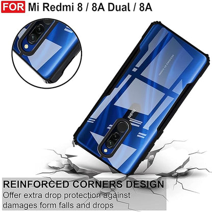 Amazon Brand - Solimo Mobile Cover for Mi Dual 8 / Redmi 8A (Polycarbonate_Black)