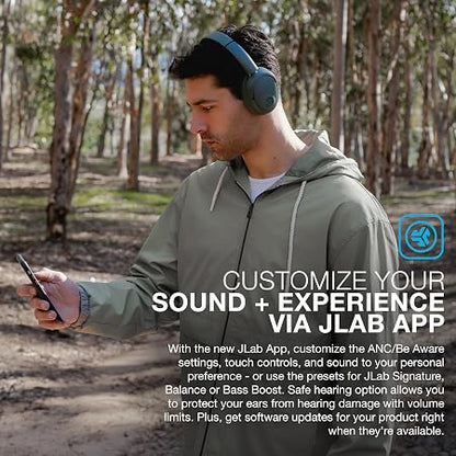 JLab JBuds LUX ANC Headphones - Over Ear Bluetooth, Sage
