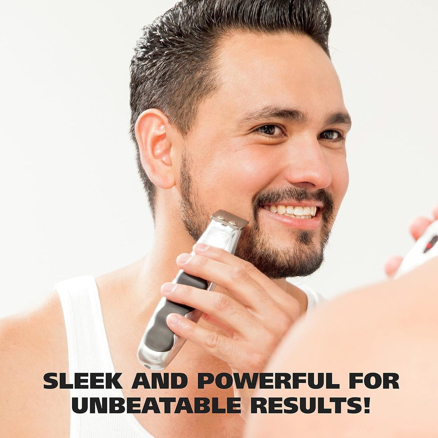 Wahl Groomsman Cordless/Battery Operated Beard and Mustache Trimmer (Black)