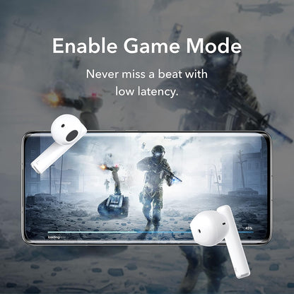 HONOR Choice Earbuds X Bluetooth v5.2 True Wireless Stereo, up to 28 Hours Long Battery Life, Wake up AI-Voice, IPX4 Water Resistance, Lightweight Semi in-Ear Design (Glacier White)
