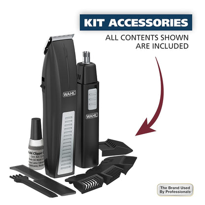 Wahl 5537-1801 Beard Trimmer with Additional Personal Trimmer (Black)