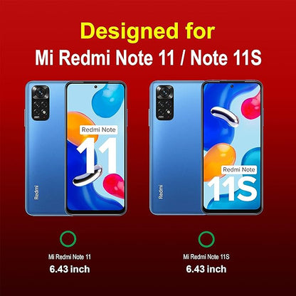 Amazon Brand - Solimo Mobile Cover for Mi Redmi Note 11s (Silicone_Red)