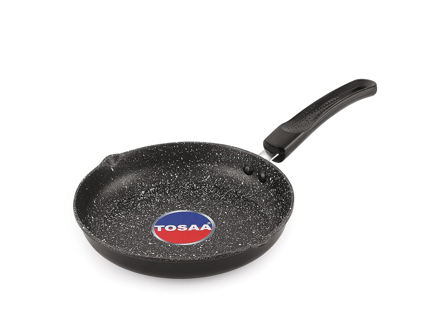 PAN COMBO 🍴(Tosaa Non Stick Diecast Mini Pan 17Cm,Black & The Earth Store Ecoluxe Iron Tadka Pan, 100mm, Black)