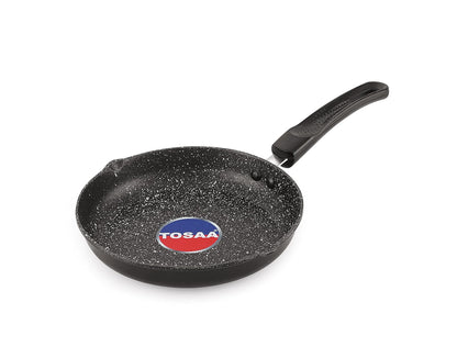 PAN COMBO 🍴(Tosaa Non Stick Diecast Mini Pan 17Cm,Black & The Earth Store Ecoluxe Iron Tadka Pan, 100mm, Black)