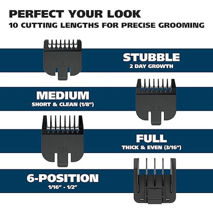 Wahl Groomsman Cordless/Battery Operated Beard and Mustache Trimmer (Black)