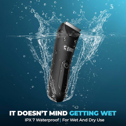 Beardo Ball Safe Pro Trimmer | Intimate Trimmer for Men | IPX7 Waterproof | Safe Ceramic Blades | 40mm T-Blade | 6000 RPM | 90 Min Runtime | Type-C Charging | Full Body Trimmer for Men