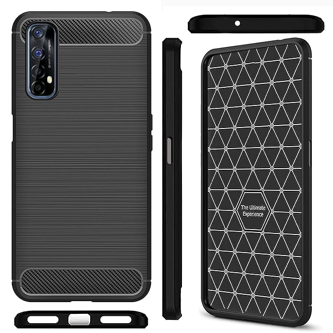 Amazon Brand - Solimo Back Cover Case for Realme 7 / Narzo 20 Pro / Narzo 30 4G | Compatible for Realme 7 / Narzo 20 Pro / Narzo 30 4G Back Cover Case | Soft and Flexible (TPU | Matte Black)