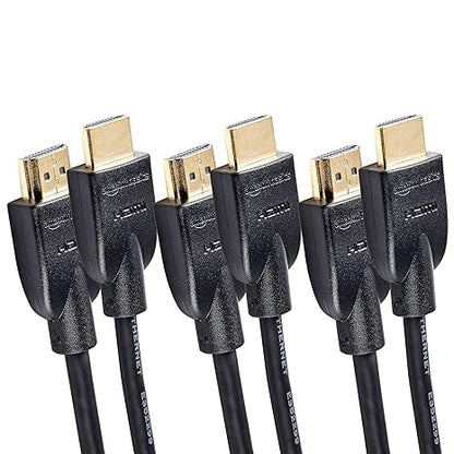 amazon basics 3-Feet High-Speed HDMI 2.0 Cable, Pack of 3 (Black)