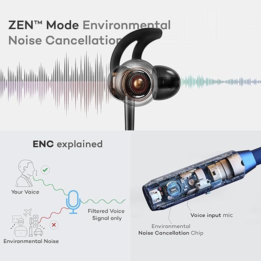 Boult Audio GX Charge Wireless Neckband Earphones with 35H Playtime, Fast Charging, Dual Pairing, Bluetooth 5.3 Earphones