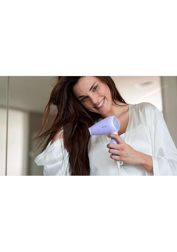 Philips HP8643/56 1000 Watts Hair Dryer and Straightener Combo, Miss Fresher's Styling Kit, Purple