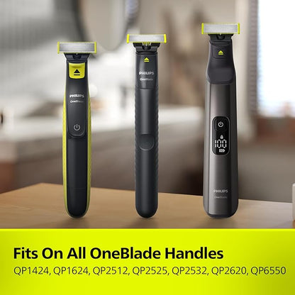 PHILIPS Men Oneblade Replaceable Blade Pack of 2 Replaceable Blades, QP220/51 (Lime)