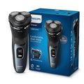 Philips Electric Shaver for Men, SkinProtect Technology, Wet and Dry Shave, 5D Floating Heads, 27 Self Sharpening Blades, Pop-up Trimmer, Cordless, Waterproof S3144/03 (New Model)