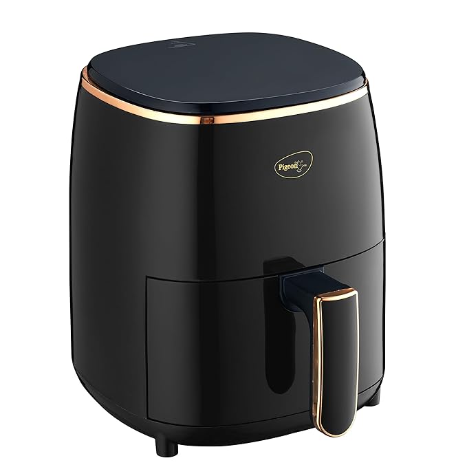 Pigeon Healthifry Digital Air Fryer, 360° High Speed Air Circulation Technology 1200 W with Non-Stick 4.2 L Basket