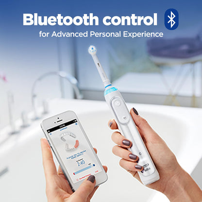 Oral B Smart 7 Rechargeable Electric Toothbrush for Adults, 5 Brushing Modes with Gum Pressure Control, Bluetooth & App Personalization, 2 Min Timer w/ Quadpacer, 2 Year Warranty by Oral-B, IXP7