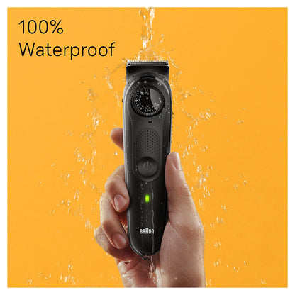 Braun Beard Trimmer for Men, BT5410, From Gillette, Style, Edge, Detail, Lifetime Sharp Blades, 39 Length Settings, 100-Min Runtime, Waterproof, 5 min Quick Charge, Precision Trimming Comb