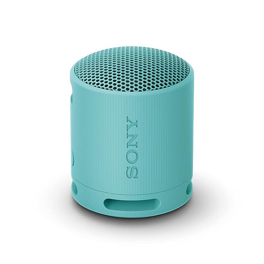 Sony SRS-XB100 Wireless Bluetooth Portable Lightweight Super-Compact Travel Speaker, Extra-Durable IP67 Waterproof & Dustproof, 16 Hrs Batt, Versatile Strap, Extra Bass & Hands-Free Calling-Blue