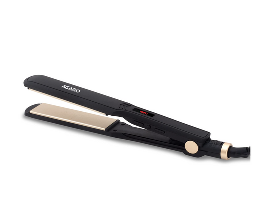 AGARO Hair Straightener, Ceramic Coated Plates, Adjustable Temperature, PTC Heating, Fast Heating, Hair Straightening, Hair Styling Iron For women, HS1947, Black