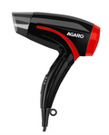 AGARO HD1177 Hair Dryer with 1000 Watts Copper Motor, 2 Speed & Temperature Settings,Foldable Handle, For both Men & Women, Black & Red