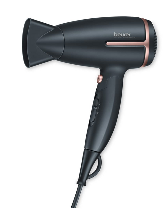 Beurer HC25 Travel Hair Dryer 3 years Warranty 1600 Watts, Black