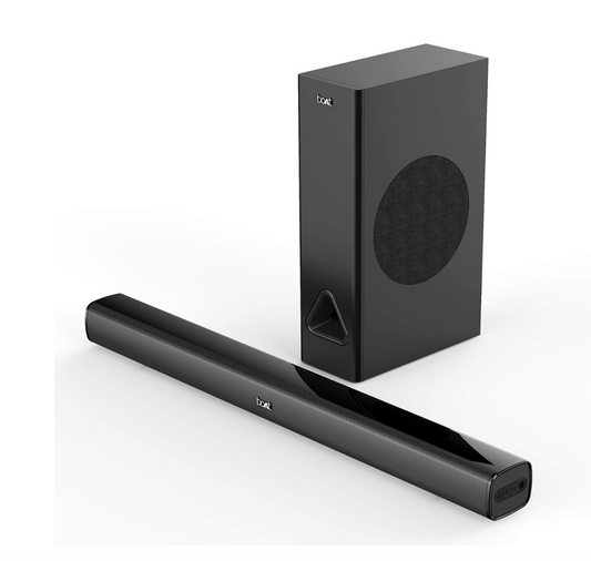 boAt Aavante Bar 1250 80 Watt 2.1 Channel Wireless Bluetooth Soundbar (Premium Black)