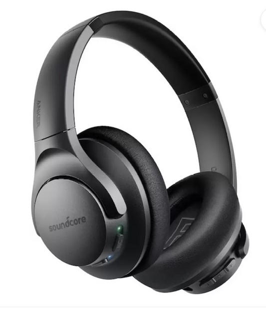 Anker Soundcore Life Q20 Hybrid Active Noise Cancelling Headphones, Wireless Over Ear Bluetooth Headphones, 40H Playtime, Hi-Res Audio, Deep Bass, Memory Foam Ear Cups, for Travel, Home Office