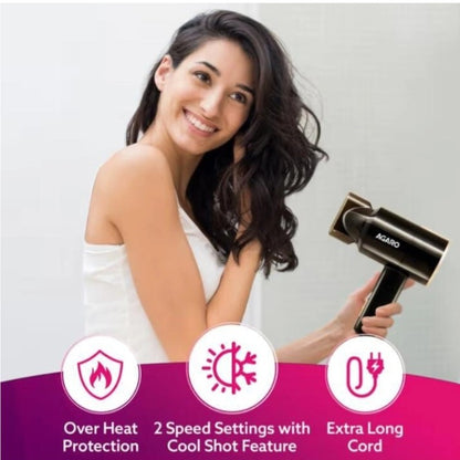 AGARO HD 1211 E Hair Dryer (1100 W, Black)