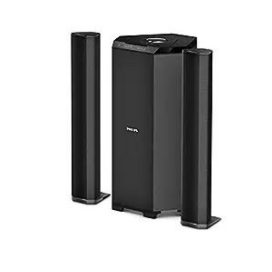 Philips Convertible Soundbar MMS8085B/94 2.1 Channel 80W with Multiple-Connectivity Option (Black)