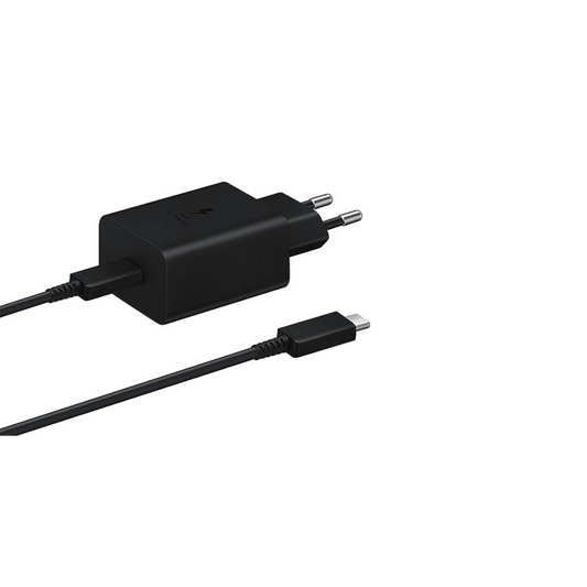Samsung Original 45W Power Adapter with Type C to C Cable, Compatible with Smartphone, Black