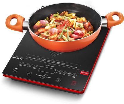 Prestige Atlas 2.0 Induction Cooktop  (Black, Red, Touch Panel)