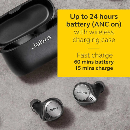 Jabra Elite Active 75t True Wireless In Ear Bluetooth Sports Earbuds With Mic, Compact Design, 4th Generation, Voice Assistant Enabled, 28 Hours Battery,