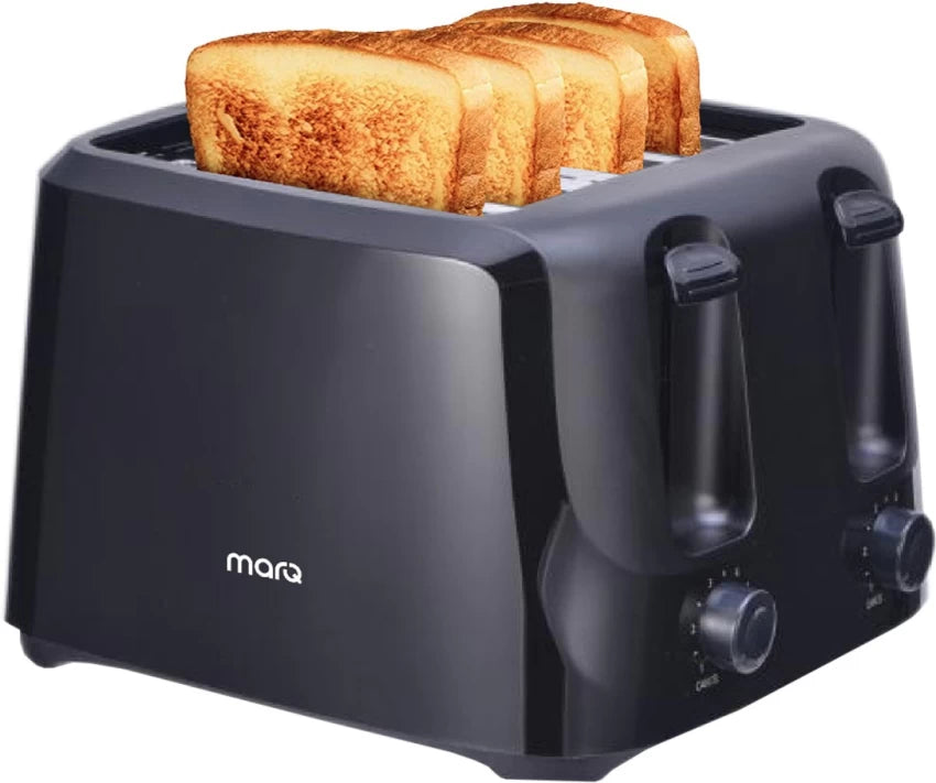 MarQ by Flipkart Colossus 4 Slice 1400 W Pop Up Toaster  (Carbon Black) 4.1291 Ratings & 40 Reviews