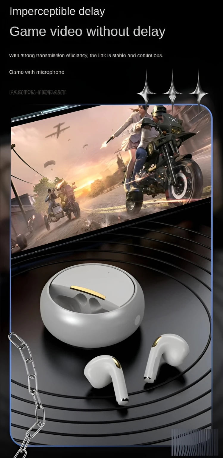 COREGENIX DM08 Ring Earbud TWS|ENC & HighBass |Upto 40Hrs Playtime |Bluetooth V5.4|QuadMic Bluetooth Headset (Black, True Wireless)