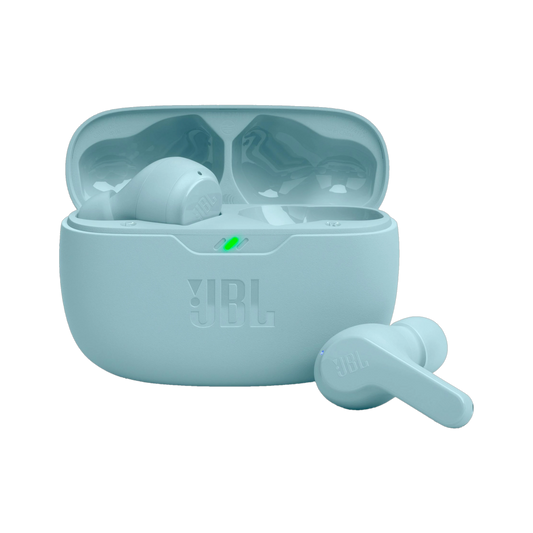 JBL Wave Beam TWS, 32Hr Playtime, IP54, Smart Ambient & TalkThru Mode, JBL App Bluetooth Headset (Mint, In the Ear)