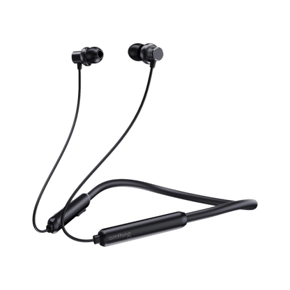 omthing By 1MORE AirFree Lace Neckband With With BT IPX4 rated Bluetooth Headset (Black, In the Ear)