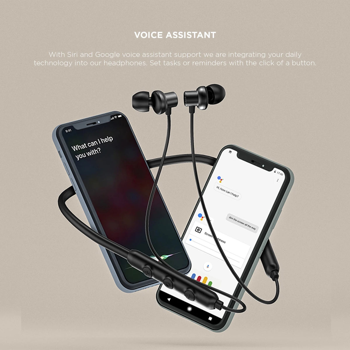 omthing By 1MORE AirFree Lace Neckband With With BT IPX4 rated Bluetooth Headset (Black, In the Ear)