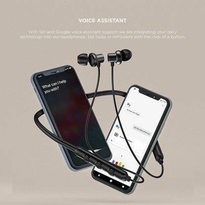 omthing By 1MORE AirFree Lace Neckband With With BT IPX4 rated Bluetooth Headset (Black, In the Ear)