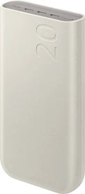 Samsung 20000 mAh 45 W Wireless Power Bank  (White, Lithium Polymer, Fast Charging for Mobile, Tablet)