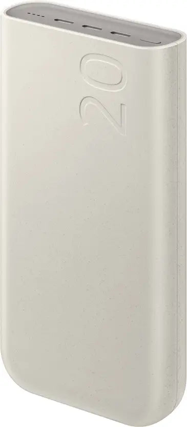 Samsung 20000 mAh 45 W Wireless Power Bank  (White, Lithium Polymer, Fast Charging for Mobile, Tablet)