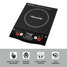 Butterfly Rapid Plus Induction Cooktop  (Black, Push Button)