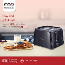 MarQ by Flipkart Colossus 4 Slice 1400 W Pop Up Toaster  (Carbon Black) 4.1291 Ratings & 40 Reviews